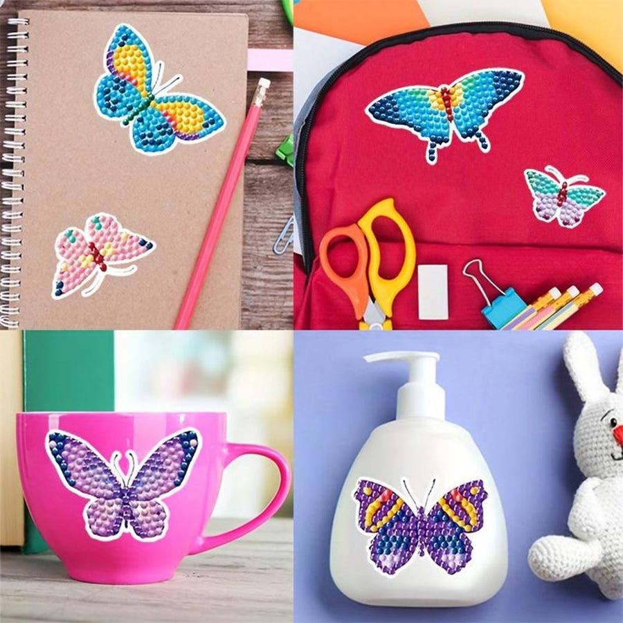 5D Diamond Painting 23 Sticker Schmetterlinge, Unique-Diamond