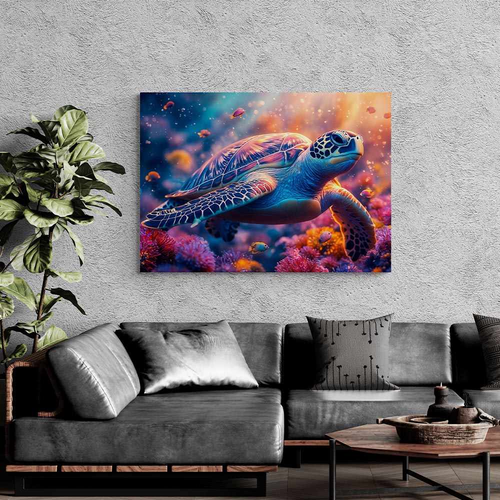5D Diamond Painting Umhängetasche DIY – Meeresschildkröte Design Mit Speziellen Kristallen, Bastelset Für Erwachsene