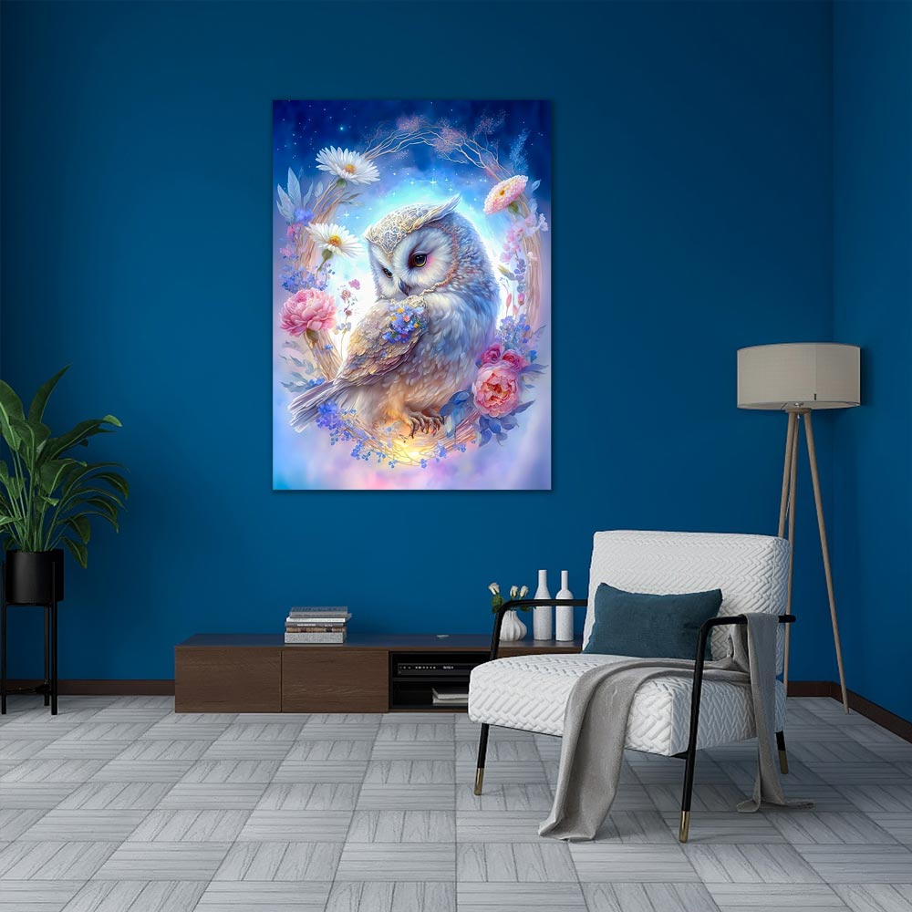 DIY 5D Diamond Painting Eule – 25x30 Cm, Voller Strass, Inkl. Werkzeuge, Für Erwachsene & Kinder