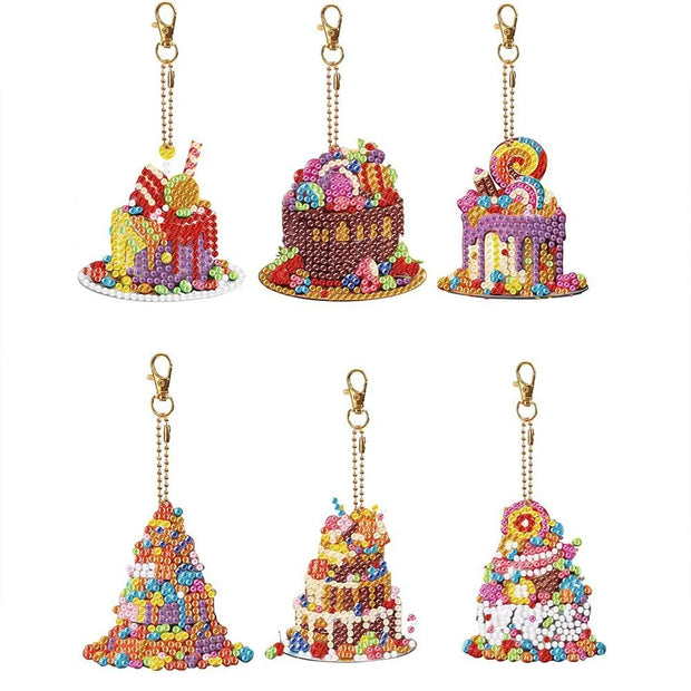 5D Diamond Painting Anhänger Kuchen, Unique-Diamond