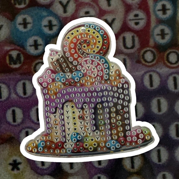 5D Diamond Painting Anhänger Kuchen, Unique-Diamond