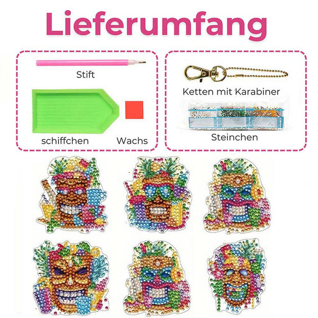 5D Diamond Painting Anhänger Hawaii, Unique-Diamond