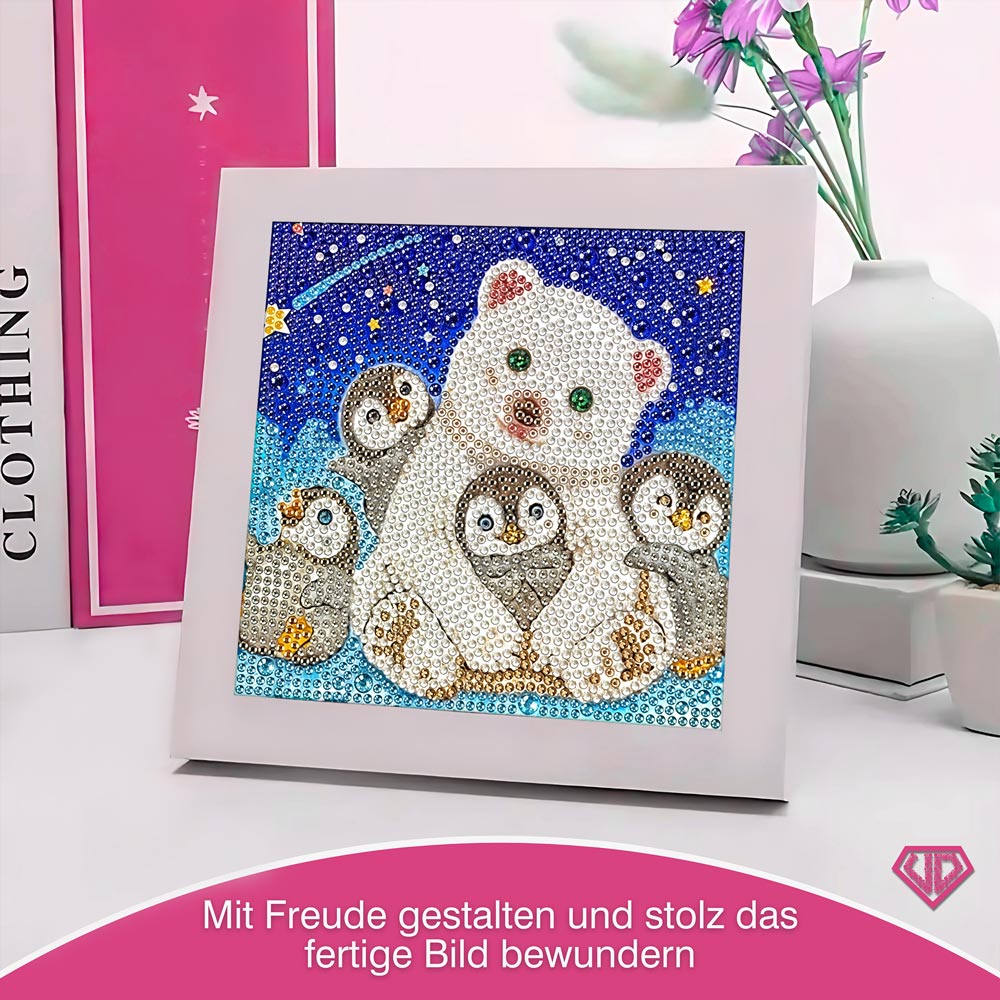 5D Diamond Painting Freunde im Sternenlicht mit Strasssteine, Unique-Diamond