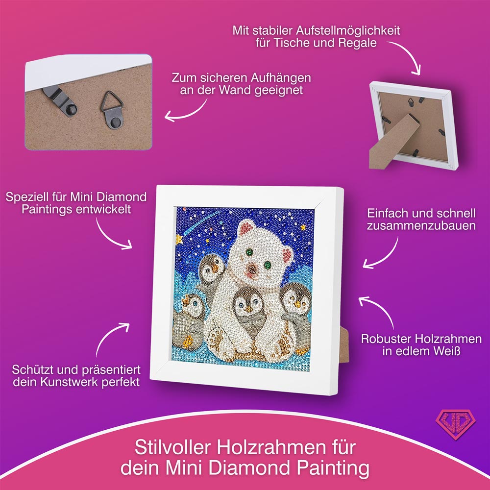 5D Diamond Painting Freunde im Sternenlicht mit Strasssteine, Unique-Diamond