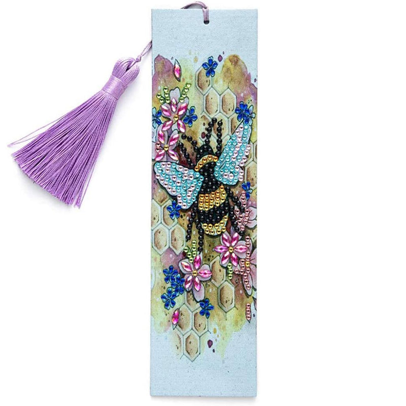 Diamond Painting Lesezeichen Biene, Unique-Diamond