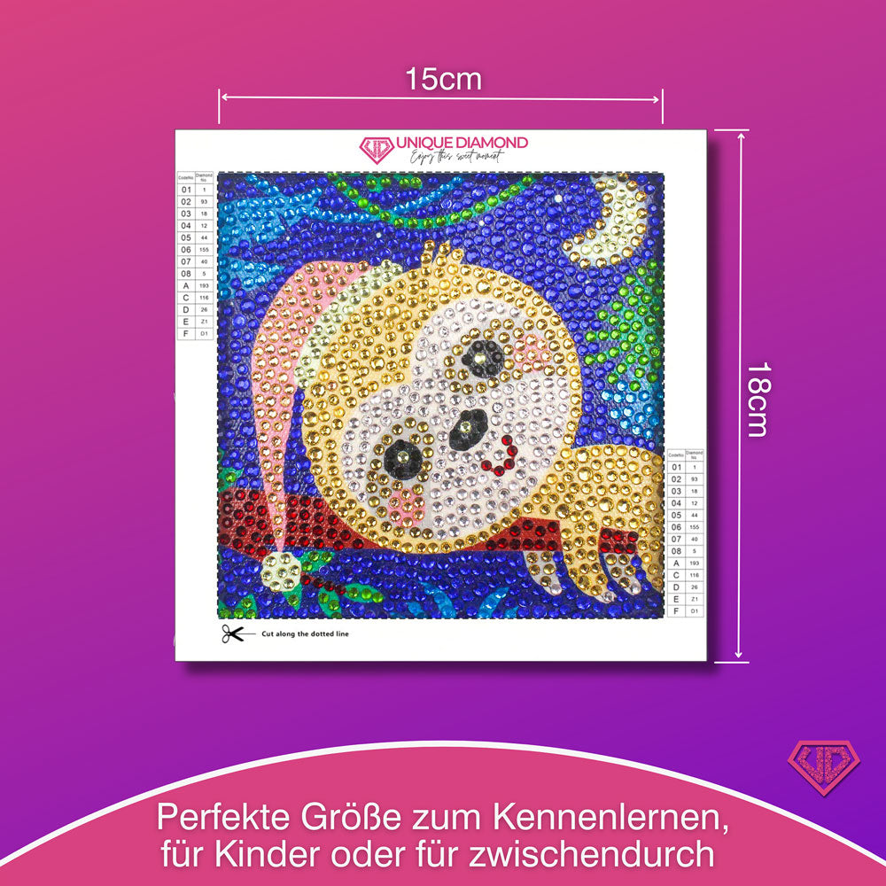 5D Diamond Painting Mini-Bild – Schlummer-Faultier, Unique-Diamond
