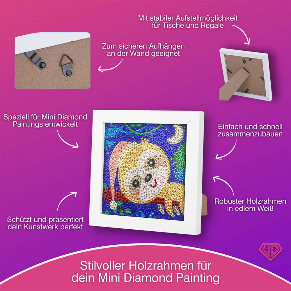 5D Diamond Painting Mini-Bild – Schlummer-Faultier, Unique-Diamond