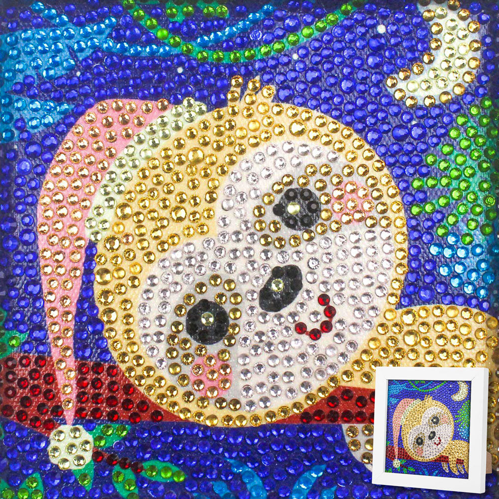 5D Diamond Painting Mini-Bild – Schlummer-Faultier, Unique-Diamond