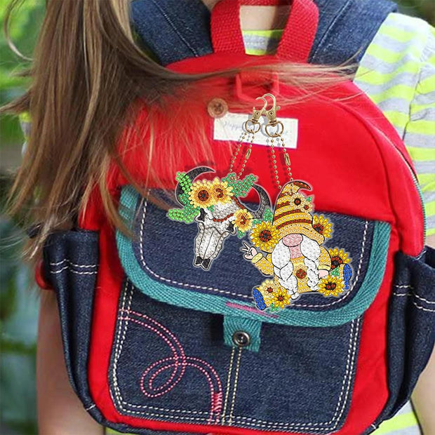 5D Diamond Painting Schlüsselanhänger Love 6 Stück, Unique-Diamond