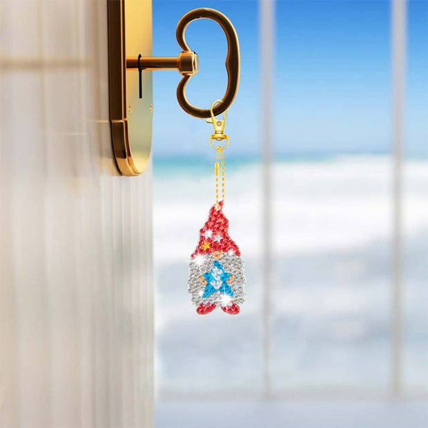 5D Diamond Painting Schlüsselanhänger Wichtel, Unique-Diamond