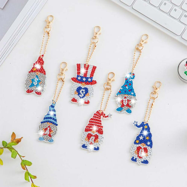 5D Diamond Painting Schlüsselanhänger Wichtel, Unique-Diamond