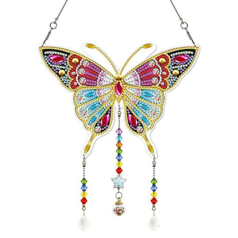 5D Diamond Painting Türanhänger Schmetterling, Unique-Diamond