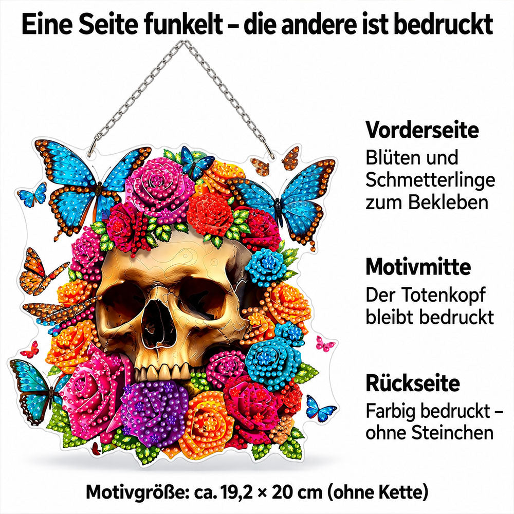 5D Diamond Painting Türanhänger – Blüten der Ewigkeit