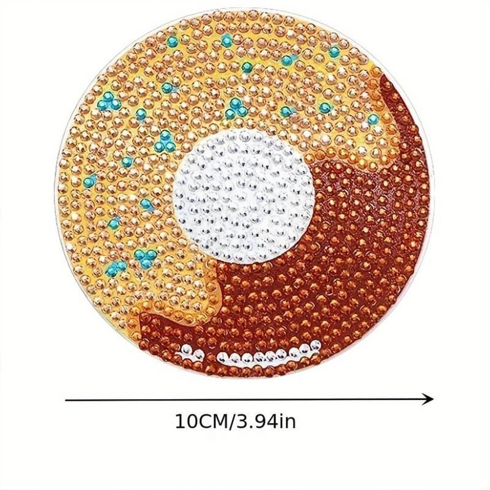 5D Diamond Painting Untersetzer Donuts, Unique-Diamond