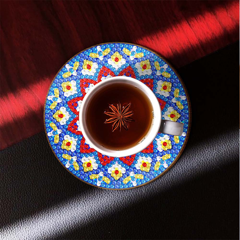 5D Diamond Painting Untersetzer Mandala, Unique-Diamond