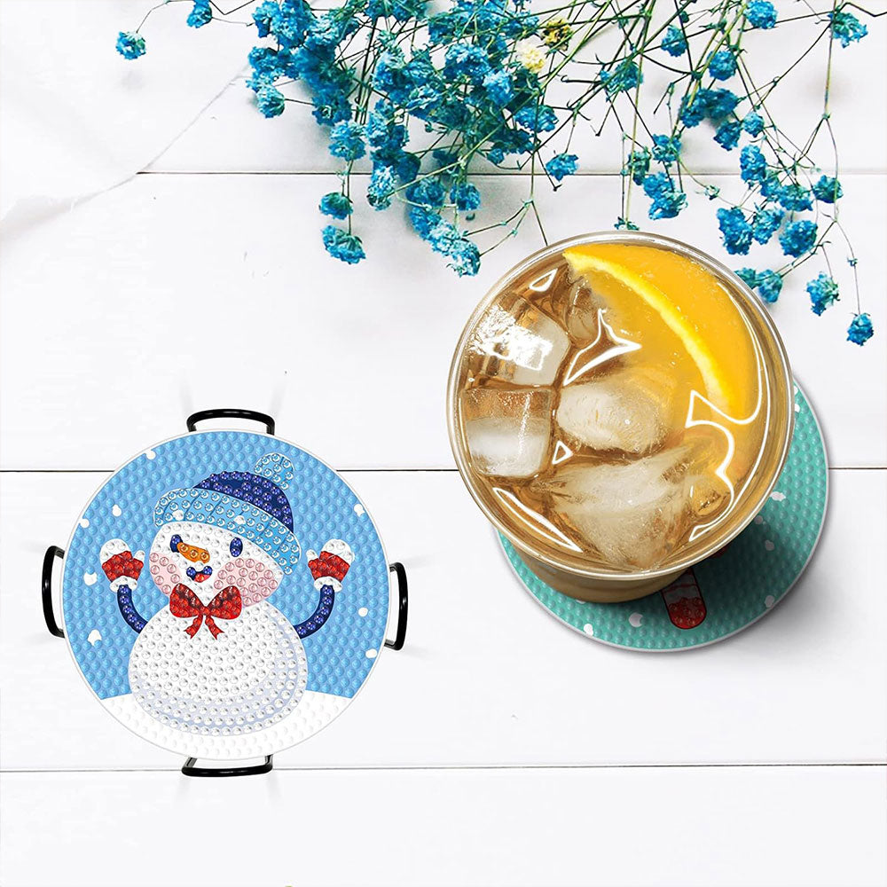 5D Diamond Painting Untersetzer Weihnachten, Unique-Diamond