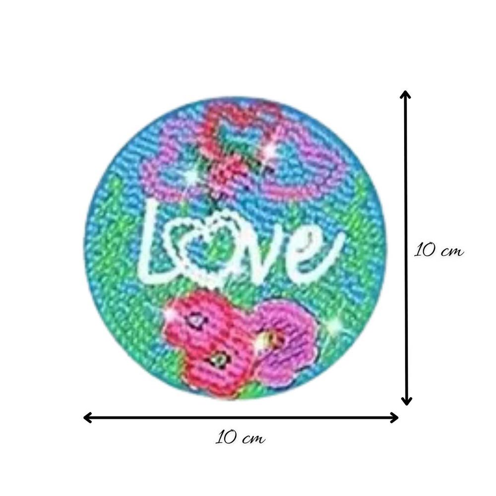 5D Diamond Painting Untersetzer – Inspiration und Positivität, Unique-Diamond