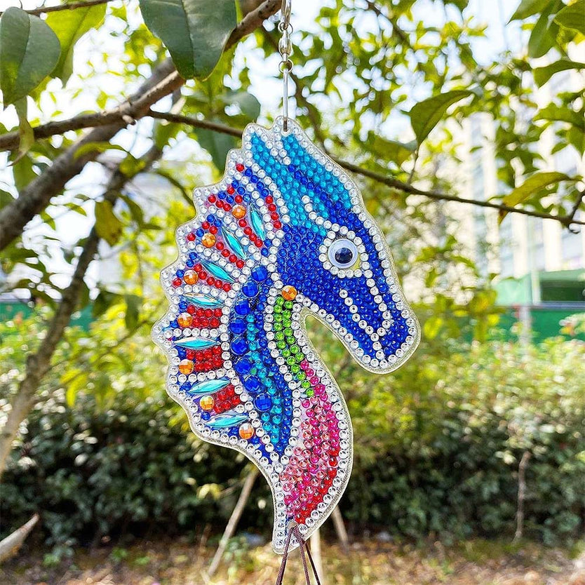 5D Diamond Painting Windspiel Drache, Unique-Diamond