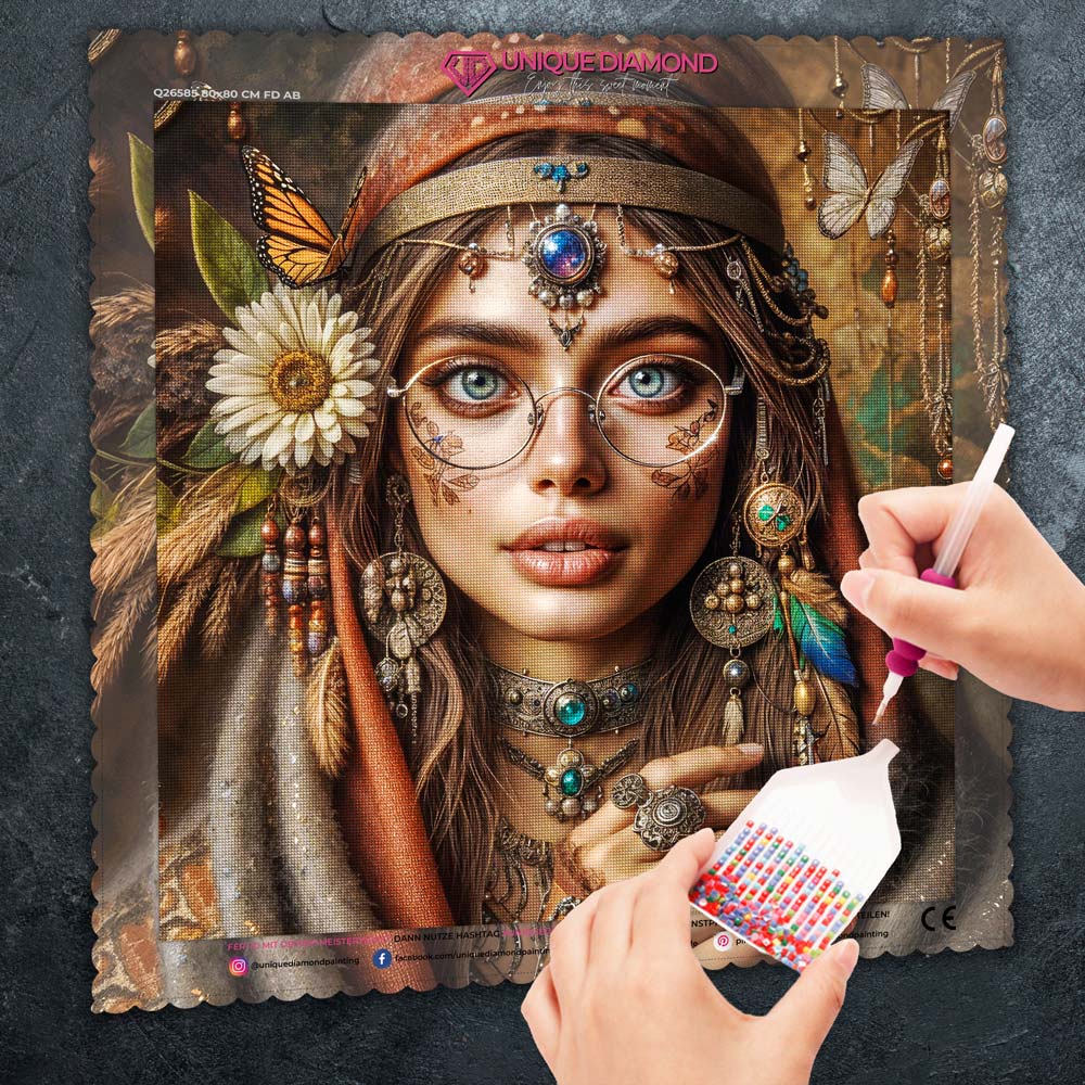 5D Diamond Painting – Amara, Seele der Natur, Unique-Diamond