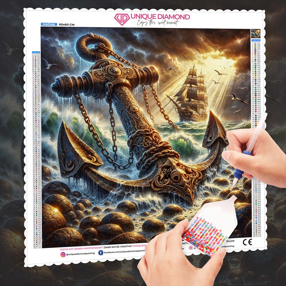 5D Diamond Painting – Anker der Legenden, Unique-Diamond