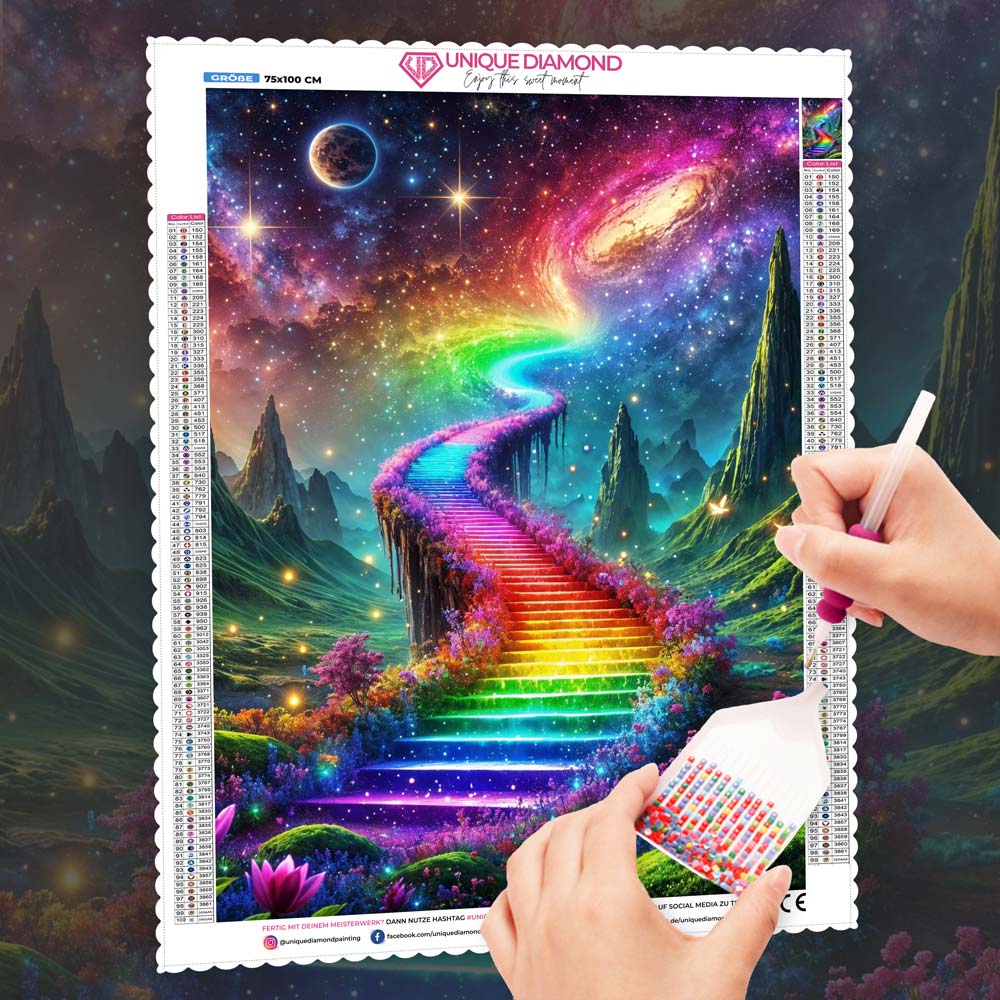 5D Diamond Painting – Aurora Himmelsweg Unique-Diamond