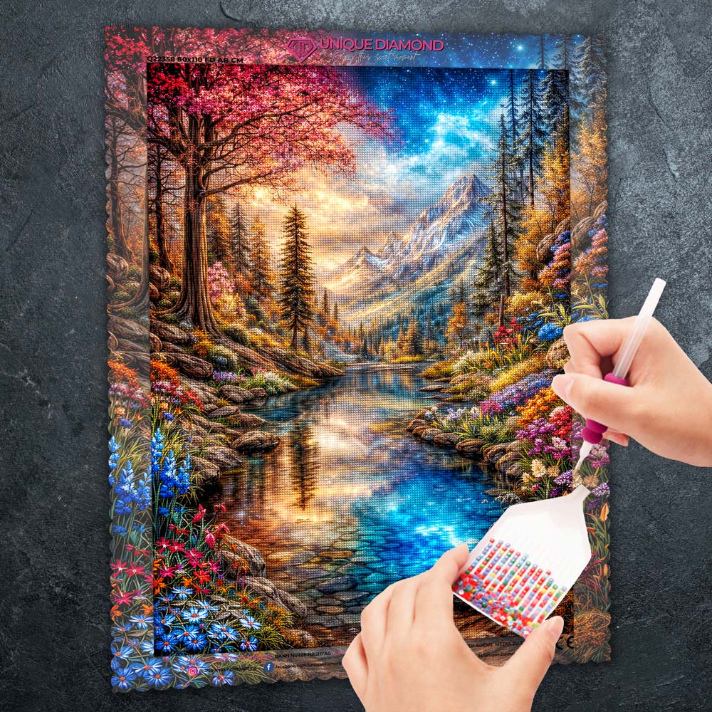 5D Diamond Painting – Aurora's Secret Unique-Diamond