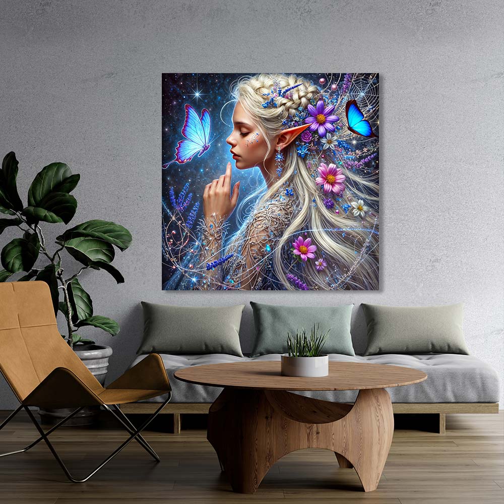 5D Diamond Painting – Elfenzauber im Sternenlicht, Unique-Diamond