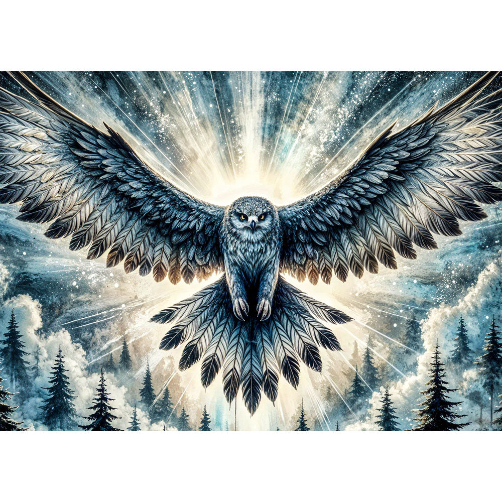 5D Diamond Painting – Flügel des Nordlichts, Unique-Diamond