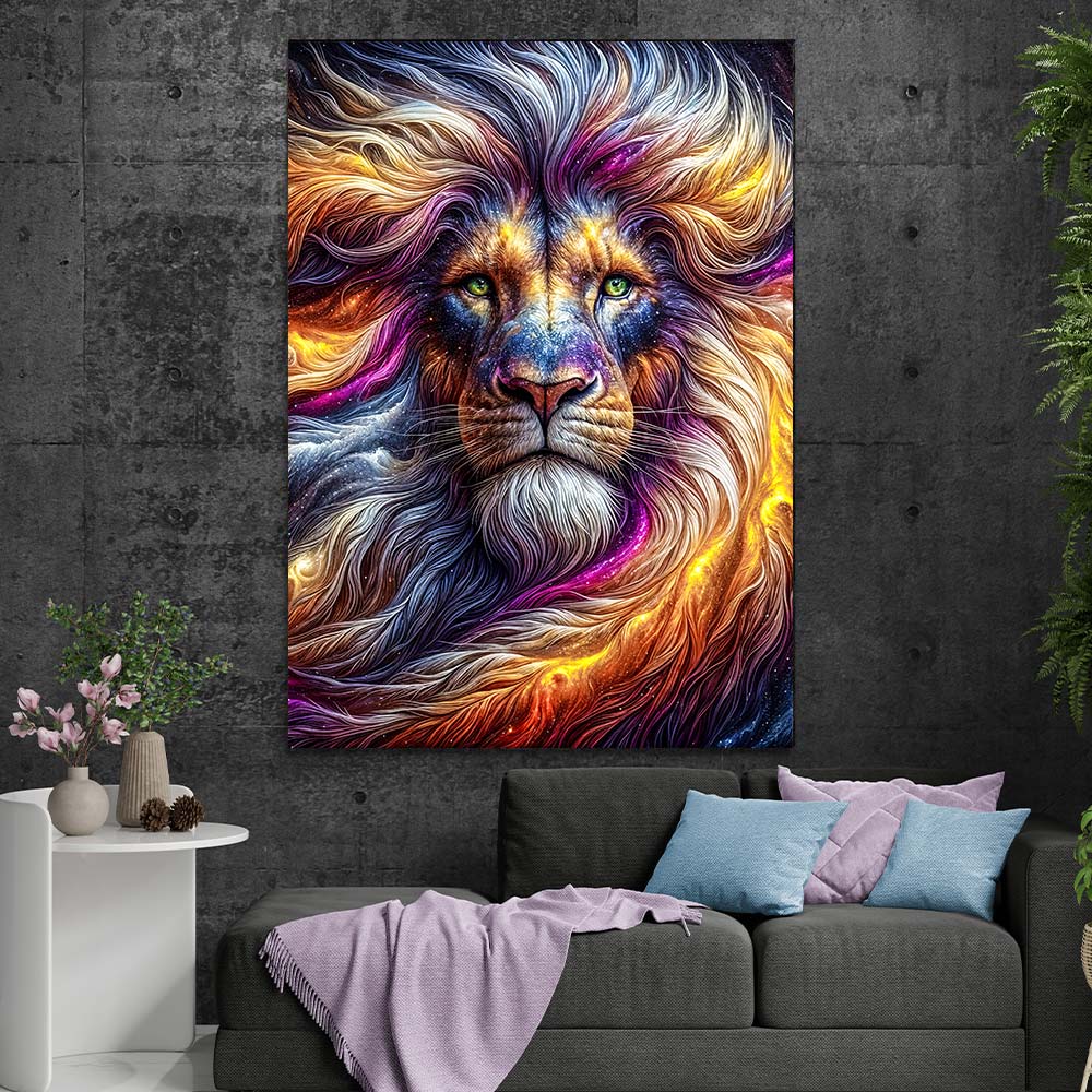 5D Diamond Painting – Galaktischer König, Unique-Diamonv