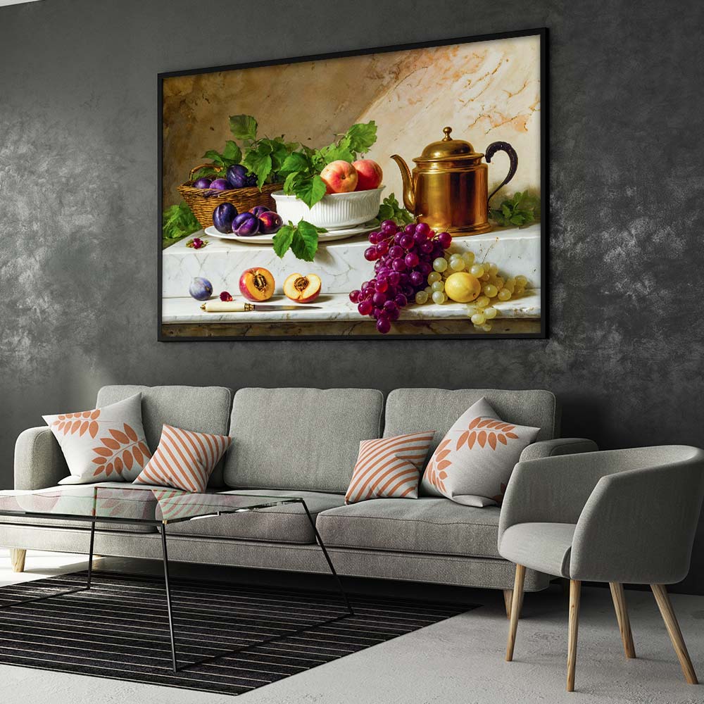 5D Diamond Painting – Klassisches Früchtestillleben, Unique-Diamond