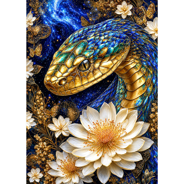 5D Diamond Painting – Kosmische Schuppenpoesie | Unique Diamond