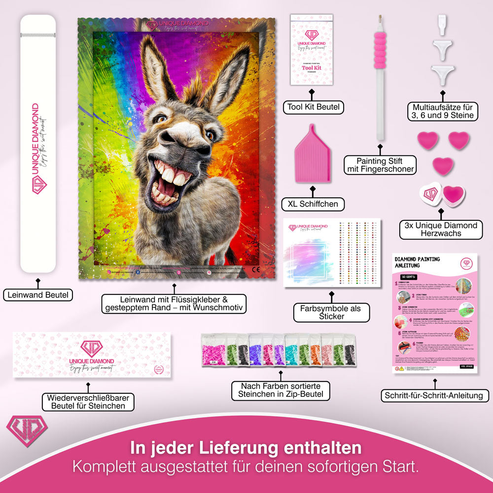 5D Diamond Painting – Lachflash mit Larry Unique-Diamond