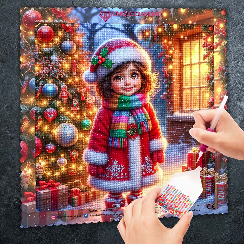 5D Diamond Painting – Leni und das Licht der Weihnacht Unique-Diamond