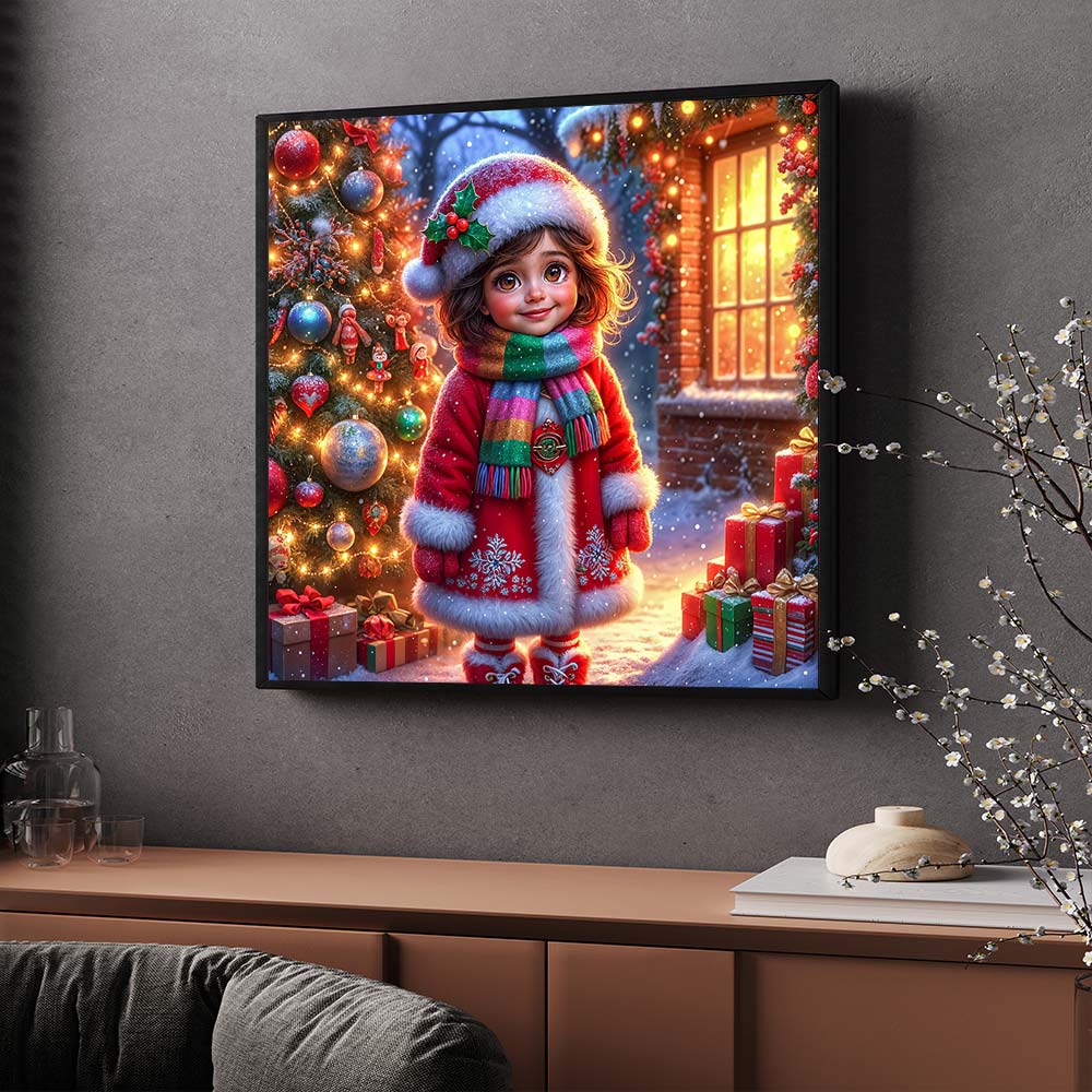 5D Diamond Painting – Leni und das Licht der Weihnacht Unique-Diamond