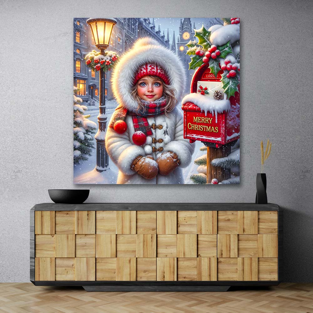 5D Diamond Painting – Lina Winterherz & der Wunsch an den Weihnachtsmann Unique-Diamond