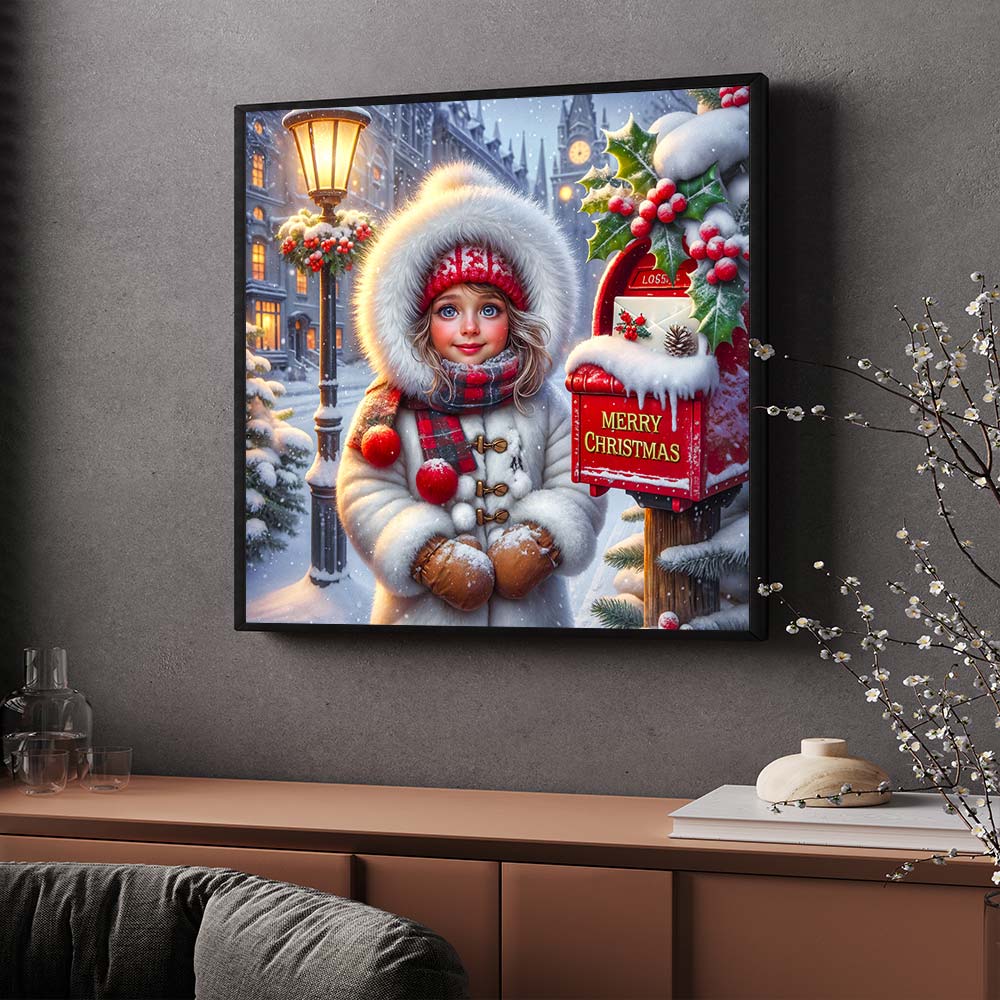 5D Diamond Painting – Lina Winterherz & der Wunsch an den Weihnachtsmann Unique-Diamond