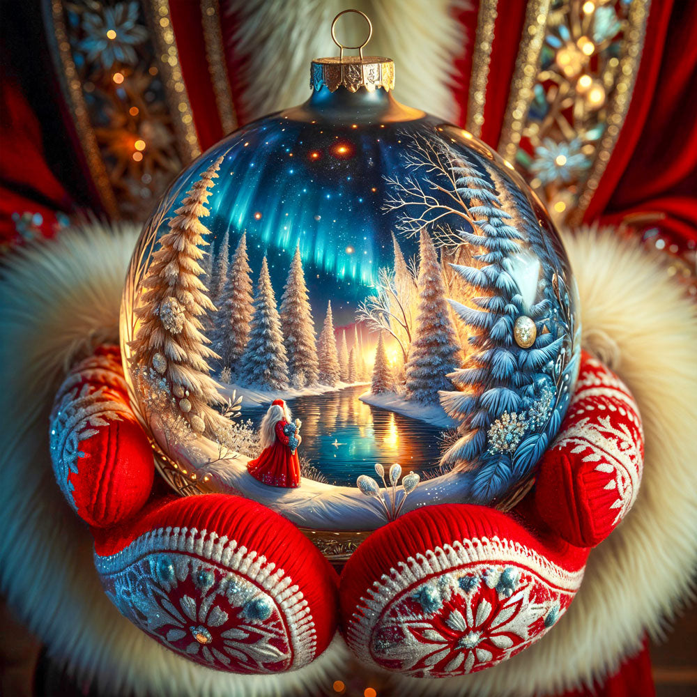 5D Diamond Painting – Magie der Weihnachtskugel Unique-Diamond