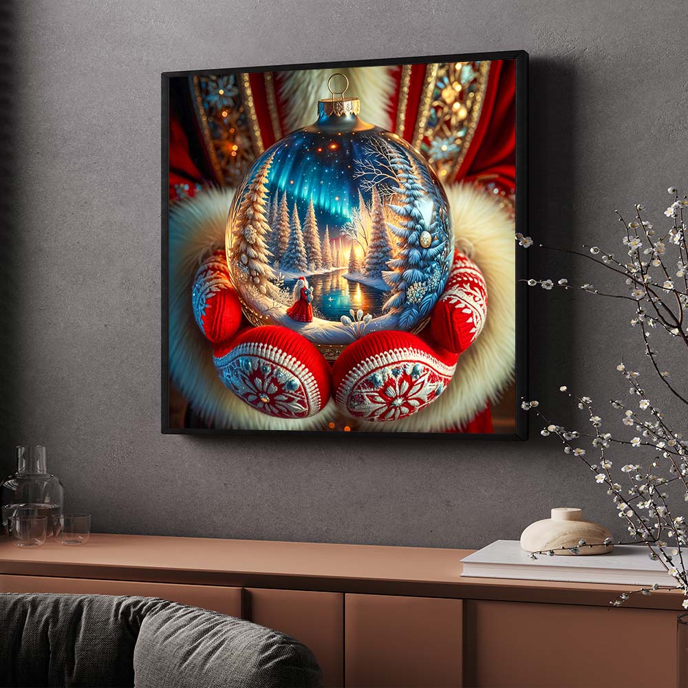 5D Diamond Painting – Magie der Weihnachtskugel Unique-Diamond