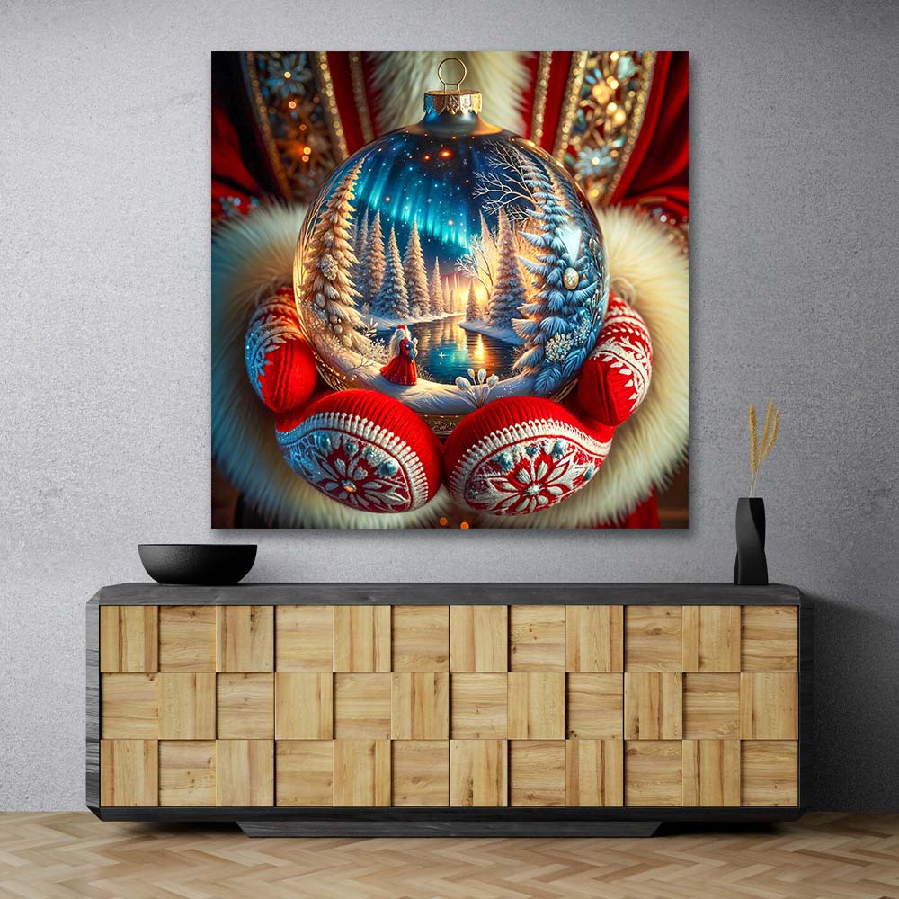 5D Diamond Painting – Magie der Weihnachtskugel Unique-Diamond