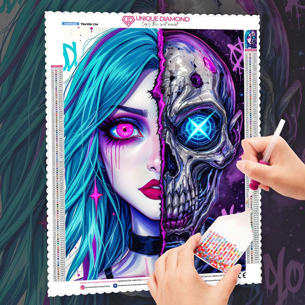 5D Diamond Painting – Nova & Nyx – Zwischen Leben und Leere, Unique-Diamond