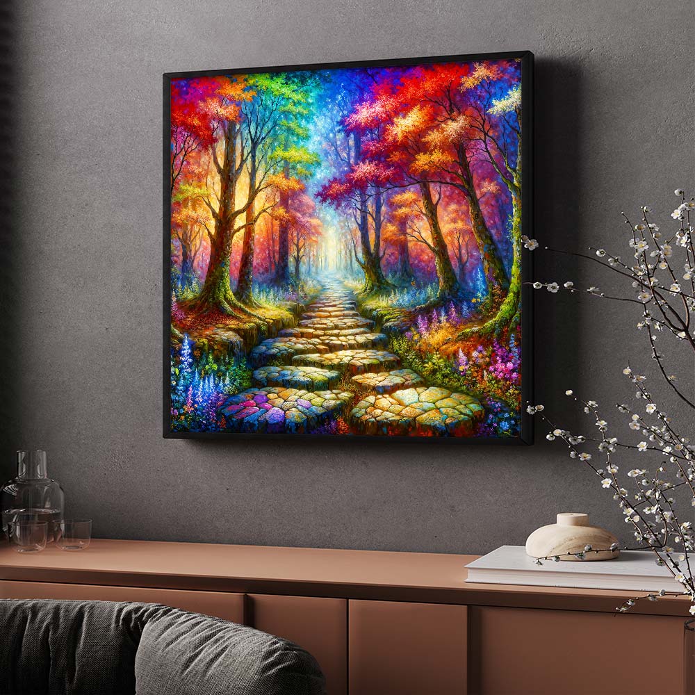 5D Diamond Painting – Pfad ins Farbenreich, Unique-Diamond