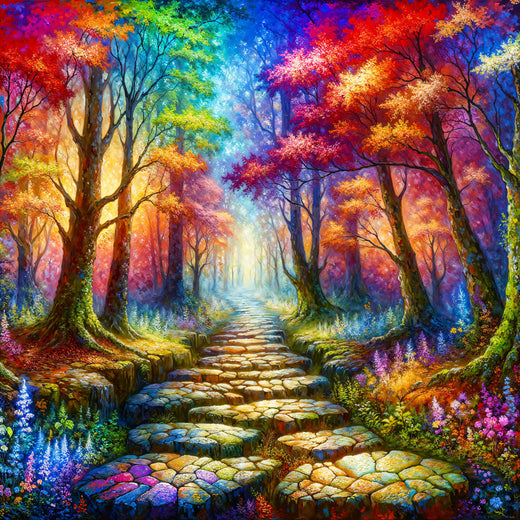 5D Diamond Painting – Pfad ins Farbenreich, Unique-Diamond