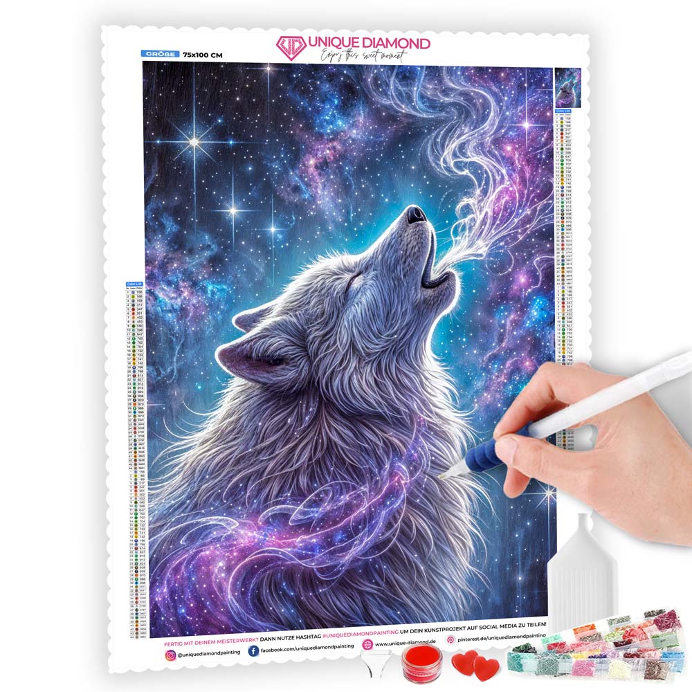 5D Diamond Painting – Ruf der Sternenseele, Unique-Diamond