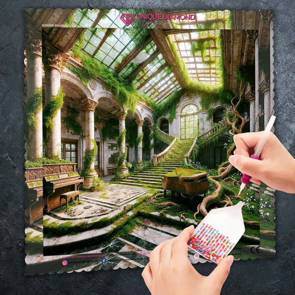 5D Diamond Painting – Seraphinas Vergessenes Refugium, Unique-Diamond