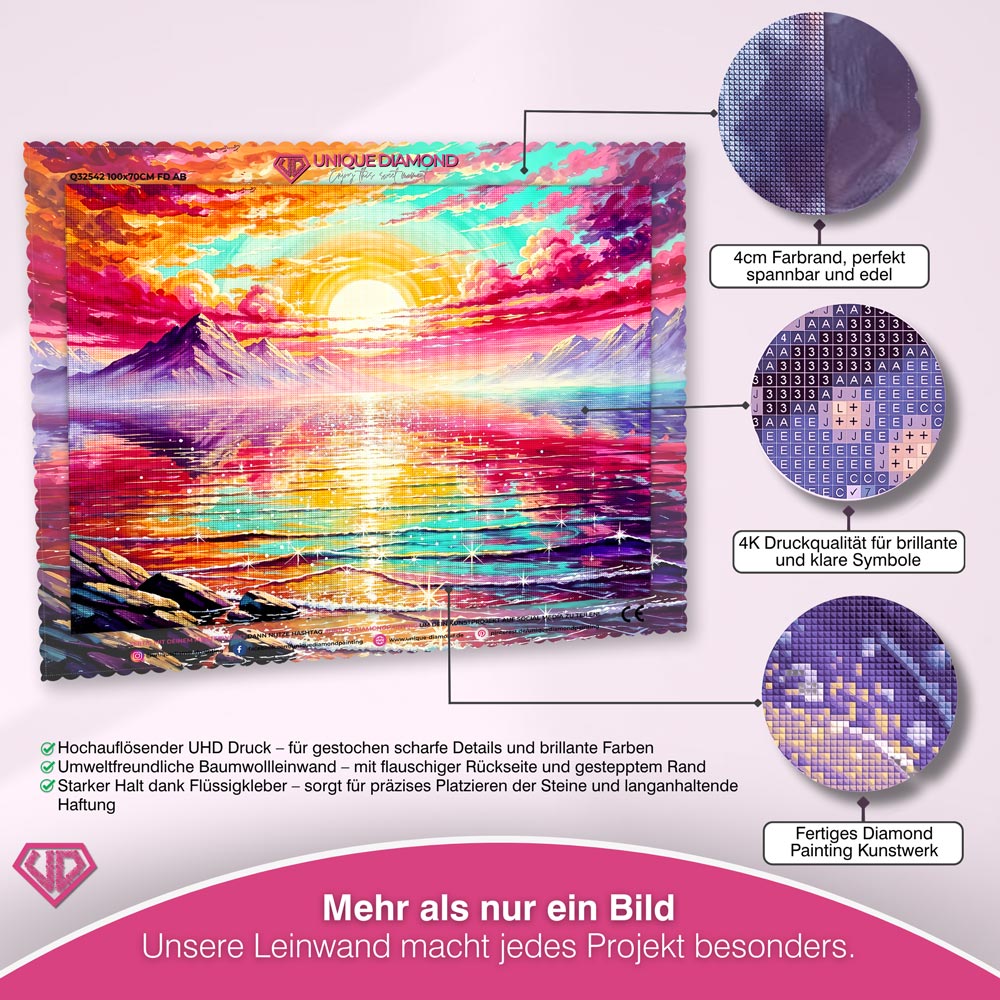 5D Diamond Painting – Spectrum Sunset Unique-Diamond