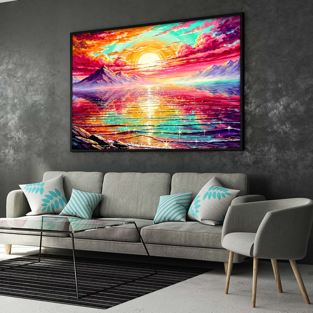 5D Diamond Painting – Spectrum Sunset Unique-Diamond