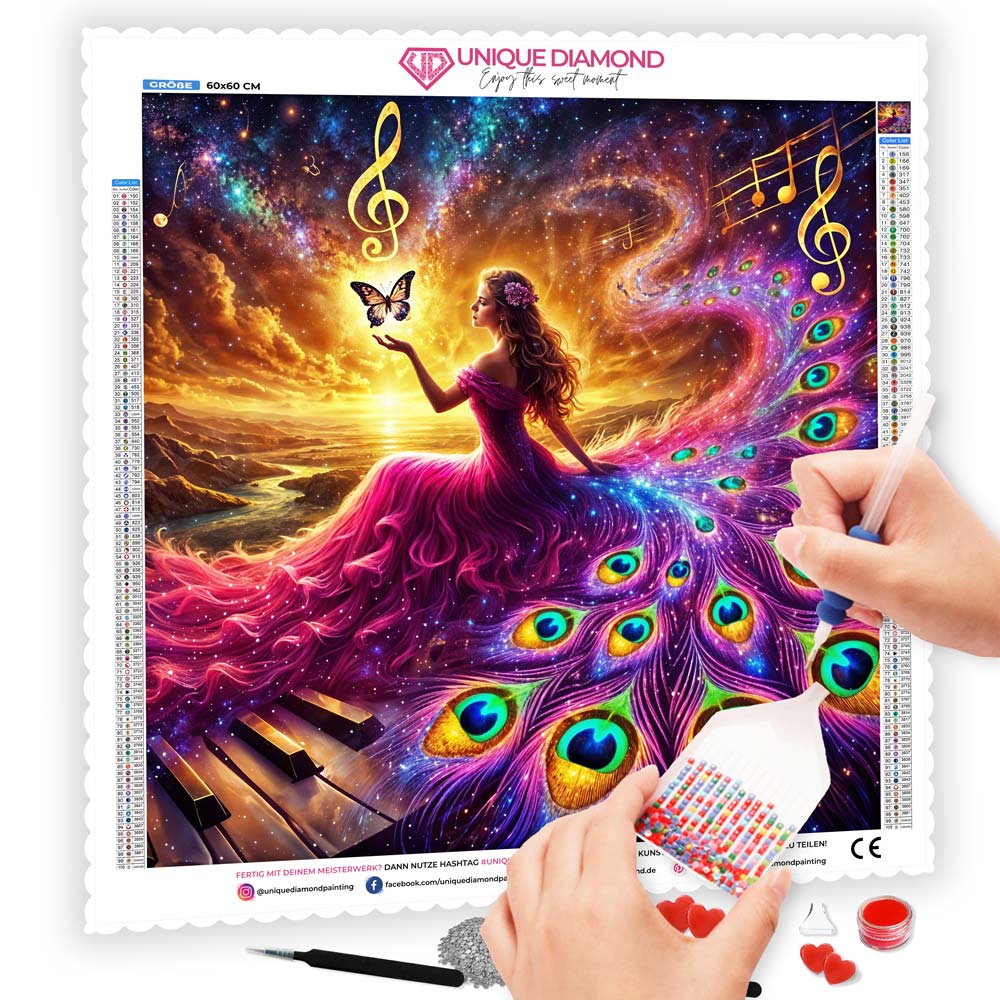 5D Diamond Painting – Symphonie des Lichts, Unique-Diamond