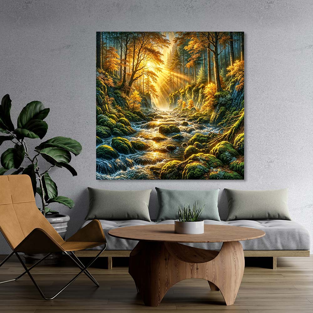 5D Diamond Painting – Tal des goldenen Morgens