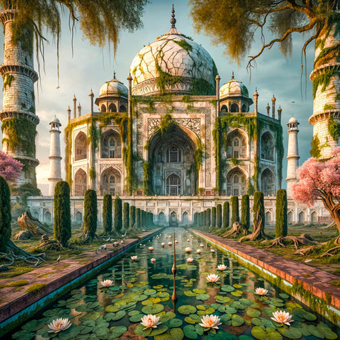 5D Diamond Painting – Tempel der Vergessenen Blüte, Unique-Diamond
