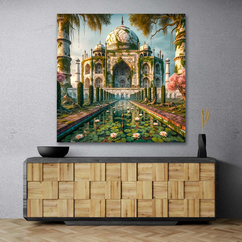 5D Diamond Painting – Tempel der Vergessenen Blüte, Unique-Diamond